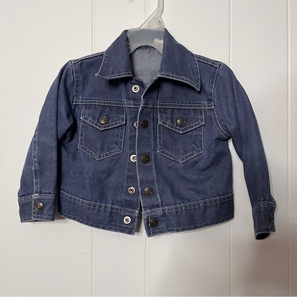Vintage Montgomery Ward Kids/Toddler Denim Trucker Jacket Jean Jacket Size 3